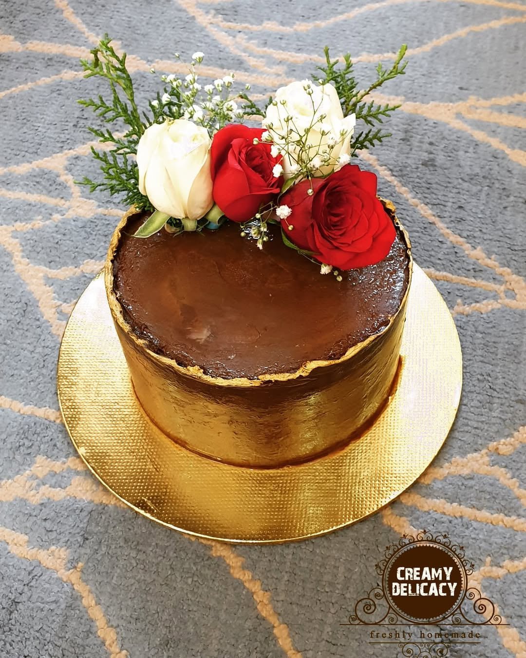 Belgian chocolate, fresh roses